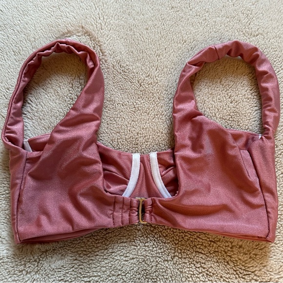 Tularosa Mauve Shimmer Bikini Top - Picture 2 of 6